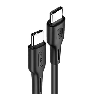 USAMS kábel U43 USB-C na USB-C 100W PD Fast Charge 5A 1,2m čierny