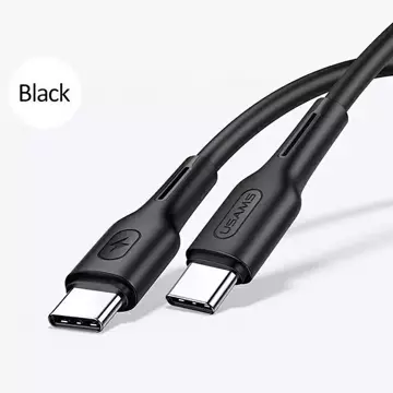 USAMS kábel U43 USB-C na USB-C 100W PD Fast Charge 5A 1,2m čierny