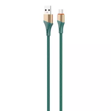 USB kábel - Micro USB LDNIO LS632 2m, 30W (zelený)