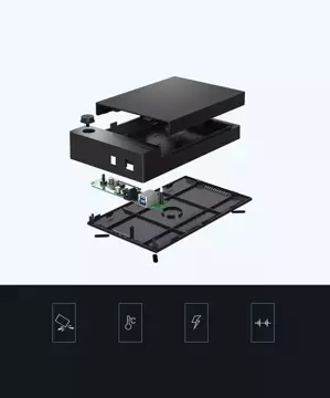 Ugreen kryt HDD SATA 3,5'' USB 3.0 čierny (50422)