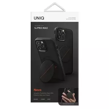 Uniq puzdro Novo iPhone 14 Pro Max 6,7" čierne/polnočné čierne