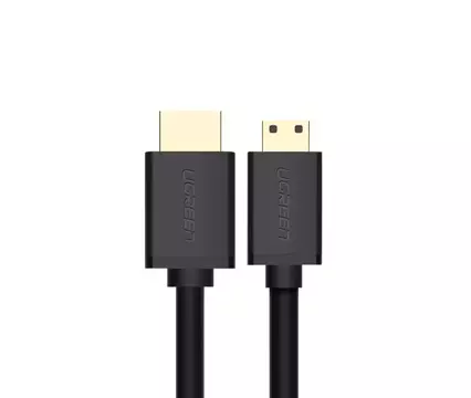 Uzelený kábel HDMI kábel - mini HDMI 19 pin 2.0v 4K 60Hz 30AWG 1.5m čierny (11167)