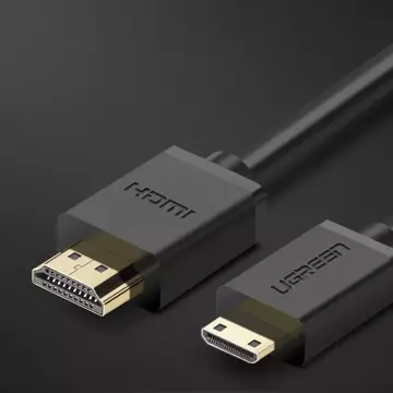 Uzelený kábel HDMI kábel - mini HDMI 19 pin 2.0v 4K 60Hz 30AWG 1.5m čierny (11167)