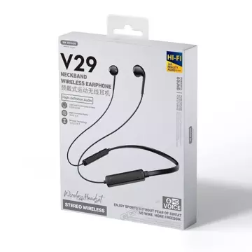 WK Design V29 - bezdrôtové bluetooth slúchadlá do uší headset black
