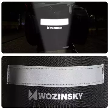 Wozinsky taška na bicykel s popruhom cez rameno 6l čierna (WBB3BK)