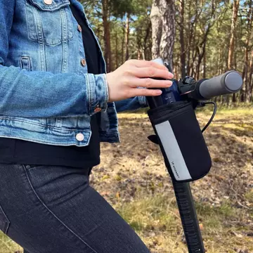 Wozinsky termo taška na fľašu na bicykel alebo skúter 1 l čierna (WBB29BK)