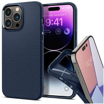 Zadné puzdro Spigen Liquid Air pre Apple iPhone 14 Pro Navy Blue Glass