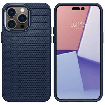 Zadné puzdro Spigen Liquid Air pre Apple iPhone 14 Pro Navy Blue Glass