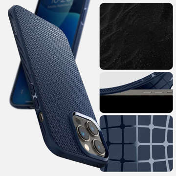 Zadné puzdro Spigen Liquid Air pre Apple iPhone 14 Pro Navy Blue Glass