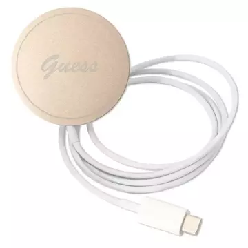 Zestaw Guess GUBPP14SHMEACSK Case Charger iPhone 14 6,1" čierny/čierny pevný obal Marble MagSafe