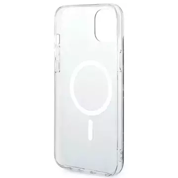 Zestaw Guess GUBPP14SHMEACSK Case Charger iPhone 14 6,1" čierny/čierny pevný obal Marble MagSafe