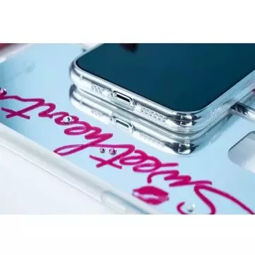 Zrkadlové puzdro Kingxbar Angel zdobené originálnymi kryštálmi Swarovski iPhone 11 Pro Max zrkadlovo transparentné