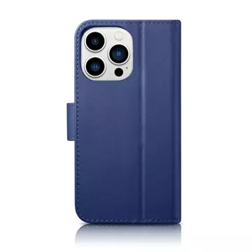 iCarerWallet Case 2v1 puzdro na telefón pre iPhone 14 Pro Max Anti-RFID Flip Leather Cover