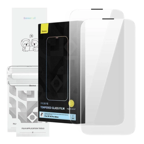 Загартоване скло Baseus Corning для iPhone 14 Pro Max з пиловим фільтром