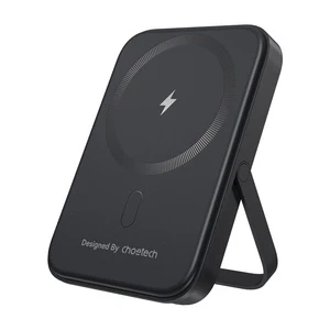 Магнітний зовнішній акумулятор Choetech Black 5000mAh 20W PD, чорний