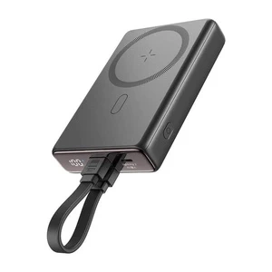 Магнітний зовнішній акумулятор Joyroom JR-PBM01 з підставкою 10000mAh 20W чорний