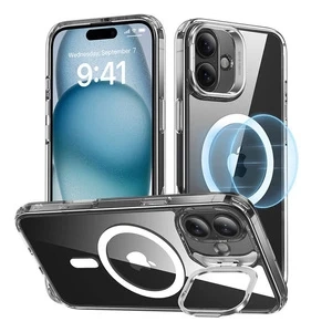 Чохол для iPhone 16 Classic Hybrid HaloLock ESR з підставкою, прозорий MagSafe