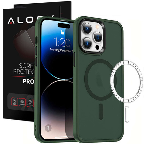 Захисний чохол для телефону MagMat Case for MagSafe для Apple iPhone 13 Pro Matte Green Glass