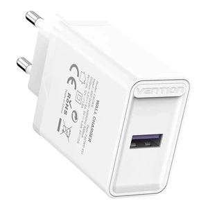 Зарядний пристрій Vention FACW0-EU USB 22.5W QC 3.0 білий
