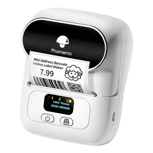 Портативний принтер етикеток Phomemo M110 Bluetooth USB білий