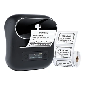 Портативний принтер етикеток Phomemo M220 Bluetooth USB чорного кольору