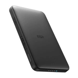 Магнітний портативний зарядний пристрій ESR Qi2 MagSlim 5000 мАг 15 Вт чорного кольору