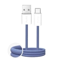 Kabel Puro Fabrik 2.0 USB-A – USB-C 10W 1,5m niebieski w oplocie