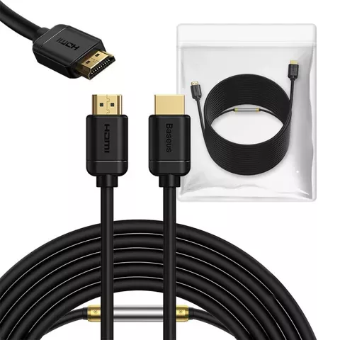 Кабель HDMI Baseus 4K@60Hz, 20 м (чорний)