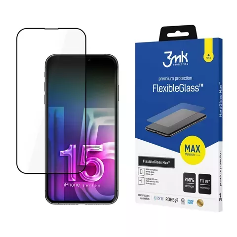 Скло для Apple iPhone 15 - 3mk FlexibleGlass Max™