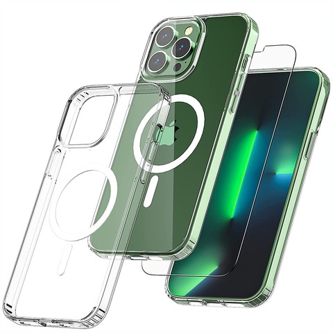 Ультратонкий чохол MagSafe Alogy Case for Qi для iPhone 13 Pro 6.1 Clear Glass