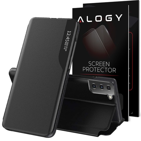 Шкіряний чохол Flip Wallet Alogy Smart View для скла Samsung Galaxy S21 Plus