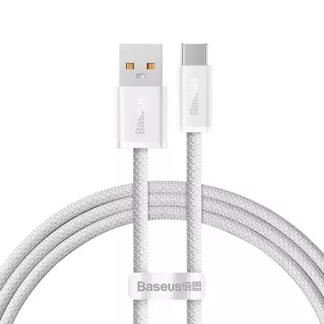 «Кабель USB до USB-C Baseus Dynamic Series, 100 Вт, 1 м (білий)»