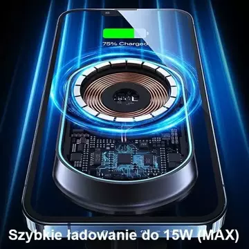 Індуктивний автомобільний тримач для телефону USAMS Magnetic Wireless Charging потужністю 15 Вт для вентиляційного отвору. CD182ZJ01 (US-CD182) чорний/чорний