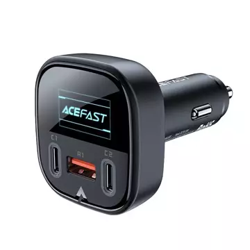 Автомобільний зарядний пристрій Acefast 101W 2x USB Type C / USB, PPS, Power Delivery, Quick Charge 4.0, AFC, FCP black (B5)