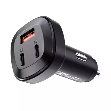 Автомобільний зарядний пристрій Acefast 66W 2x USB Type C / USB, PPS, Power Delivery, Quick Charge 4.0, AFC, FCP, SCP black (B3 black)