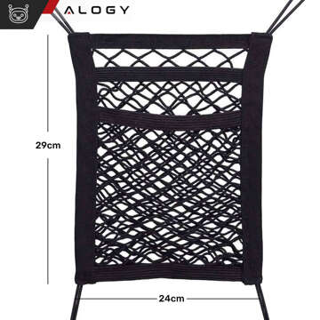 Автомобільний органайзер Mesh Cover Protector for Car Cars Auto Seat Net Protector Alogy Black 2x Тримач підголівника