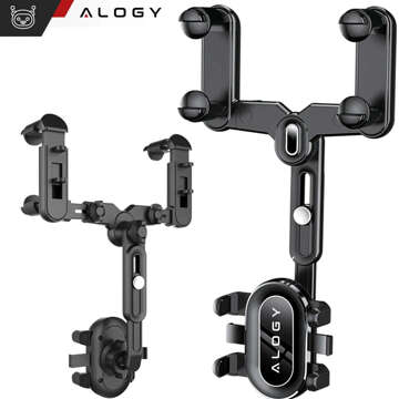 Автомобільний тримач для дзеркала заднього виду автомобіля Alogy Mirror Car Holder Black