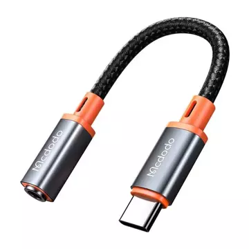 Аудіоадаптер USB-C на AUX mini jack 3,5 мм Mcdodo CA-7561, DAC, 0,11 м (чорний)