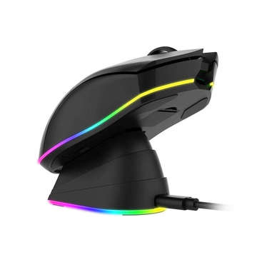 Бездротова ігрова миша зарядна док-станція Dareu EM901X RGB 2.4 G 600-6000 DPI (чорна)