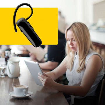 Бездротова Bluetooth гарнітура Jabra Talk 25 SE чорна/чорна