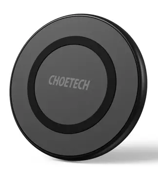 Бездротовий зарядний пристрій Choetech Qi 10W USB кабель - micro USB чорний (T526-S)