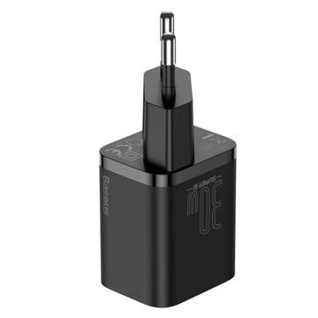 Блок живлення Baseus Super Si USB-C Type C PD Power Delivery 30W Black