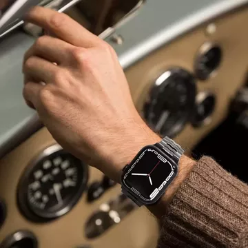 Браслет із нержавіючої лінії для Apple Watch 4/5/6/7/8/9/SE/Ultra 1/2 (42/44/45/49 мм) срібло