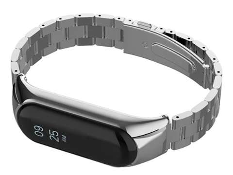 Браслет Alogy Stainless Steel для Xiaomi Mi Band 5 Silver