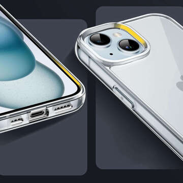 Броньований чохол для iPhone 15 3mk Armor Case Clear захисне заднє прозоре скло