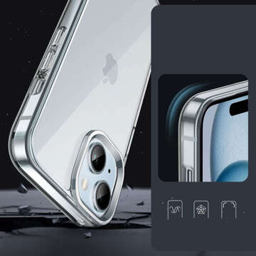 Броньований чохол для iPhone 15 Plus 3mk Armor Case Clear захисне заднє прозоре скло