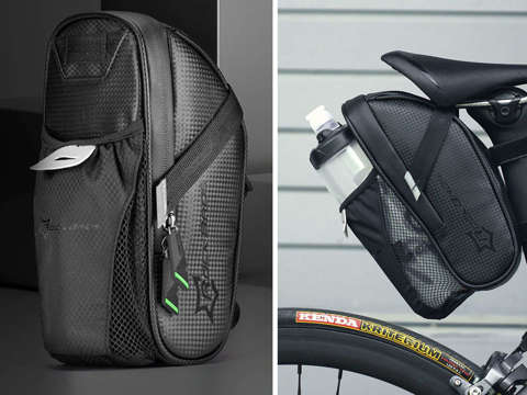 Велосипедна підсідельна сумка для пляшки з водою / інструментів RockBros C7-1 Black