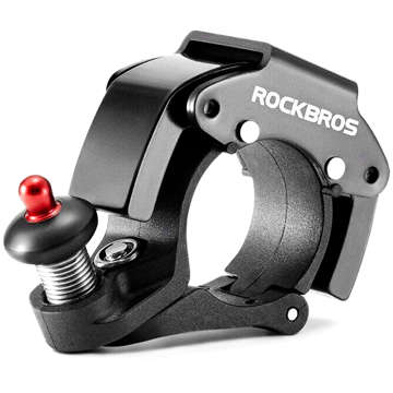 Велосипедний дзвінок для велосипеда універсальний RockBros Big Ring алюміній міцний на кермо 100dB водонепроникний чорний