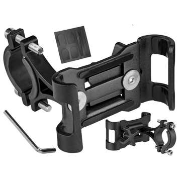 Велотримач Alogy Metal Bike Holder для телефону на кермо для велосипеда мотороллер Black