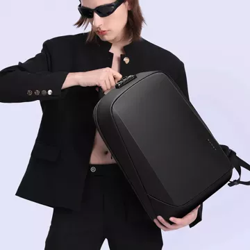 Водонепроникний рюкзак Bange для ноутбука 15.6" Travel 47x30x12.5 cm for Work School Airplane Men's Women's USB Anti-theft TSA Code Black